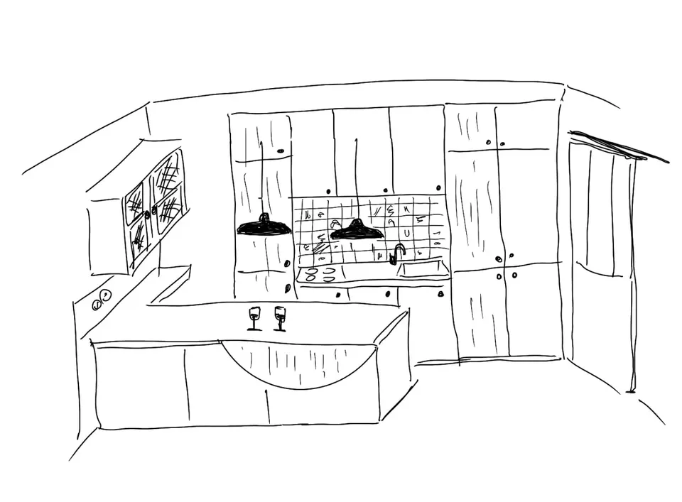 Croquis du projet Pimp My Kitchen